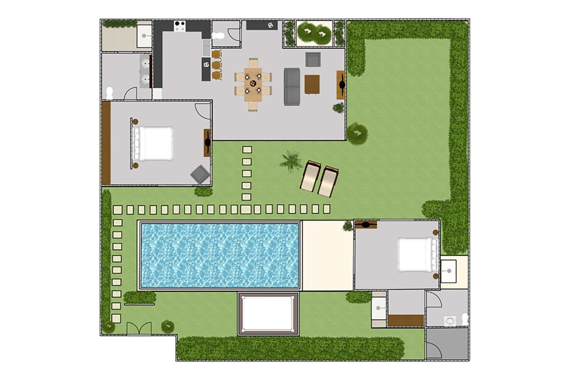 Villa Tiga Mangga By Optimum Bali Villas Семиньяк Экстерьер фото